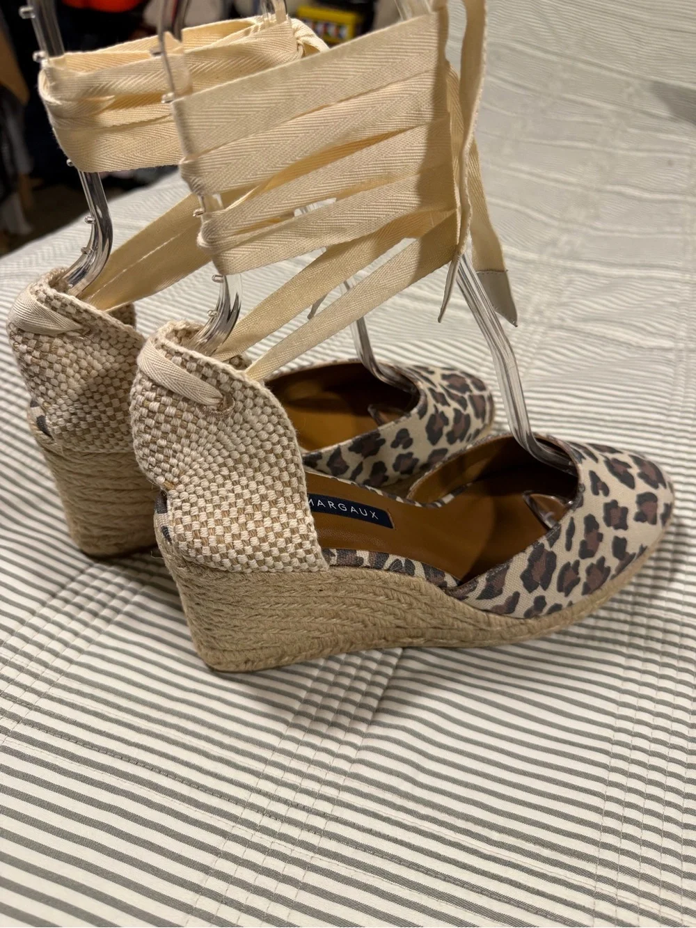 NWOT Margaux 'Ankle Wrap Espadrille Wedges' in 